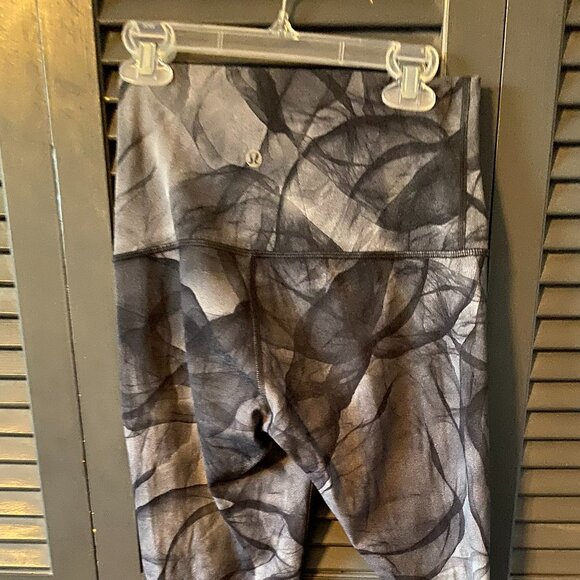 Lululemon Wunder Under Pant Hi Rise Midnight Tulle Multi Black - Picture 8 of 9